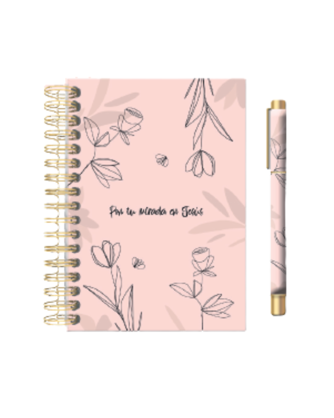 Set Journal & Bolígrafo | Pon tu mirada en Jesús - The Perfect Gift