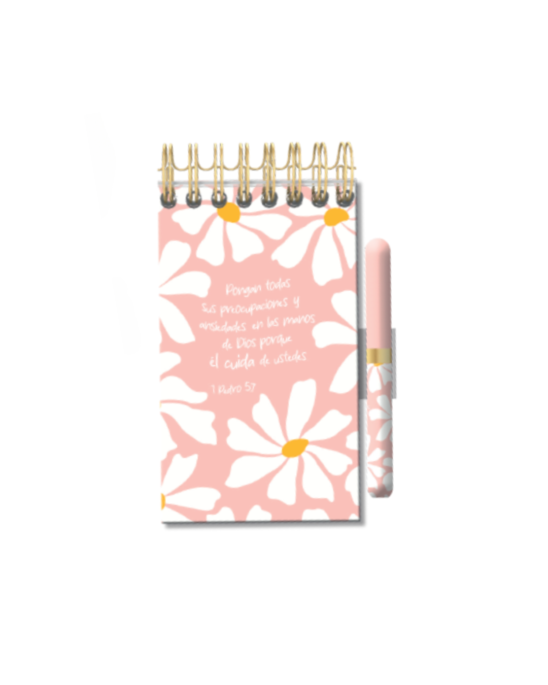 Notepad & Bolígrafo | Pongan sus preocupaciones en manos de Dios - The Perfect Gift