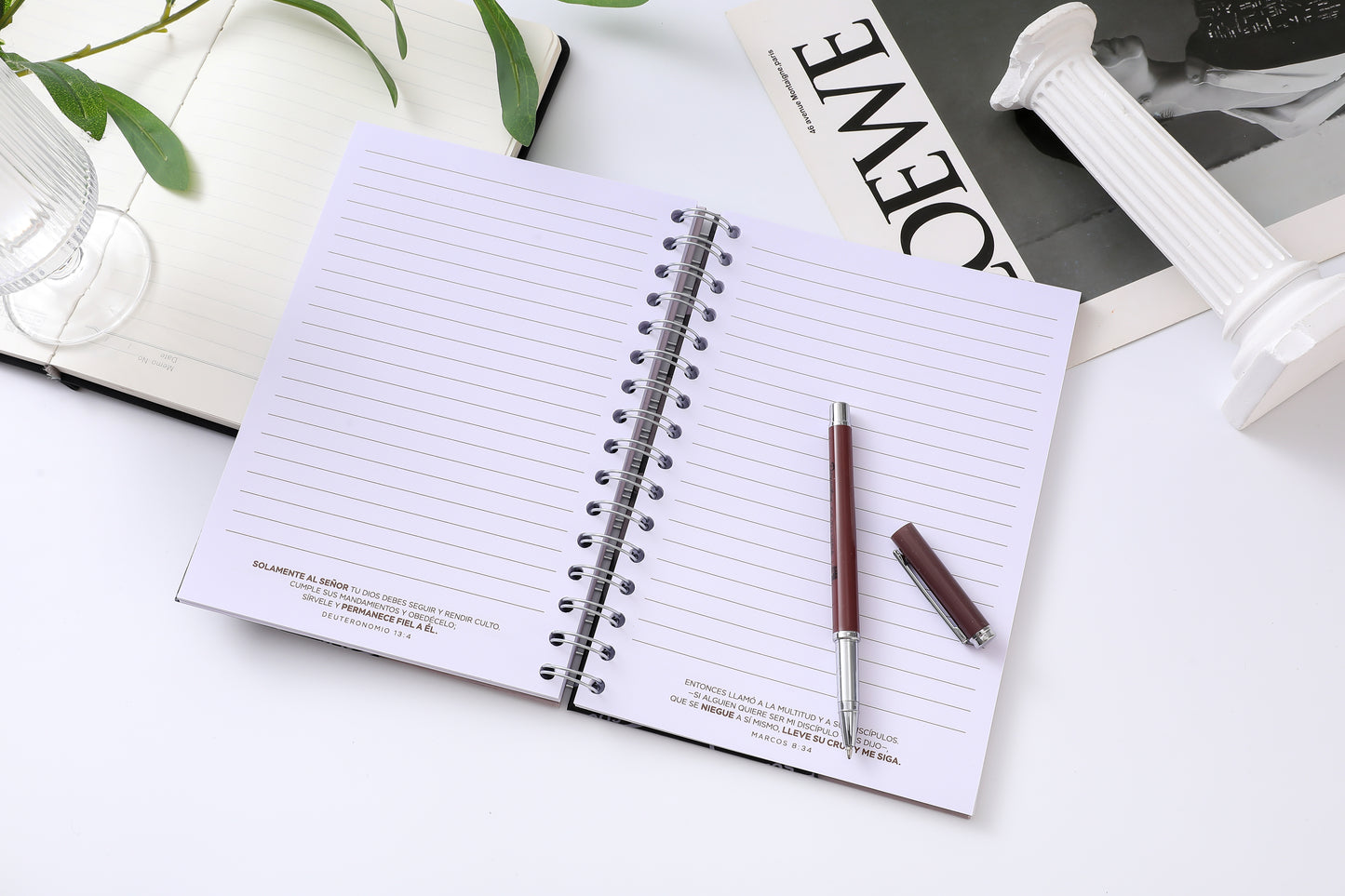 Set Libreta y Bolígrafo | Deja que Dios dirija ... | Proverbios 3:6 - The Perfect Gift