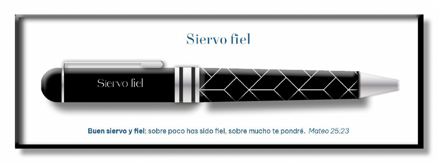 Bolígrafo de Lujo en Caja de Regalo – Sirvo Fiel - The Perfect Gift