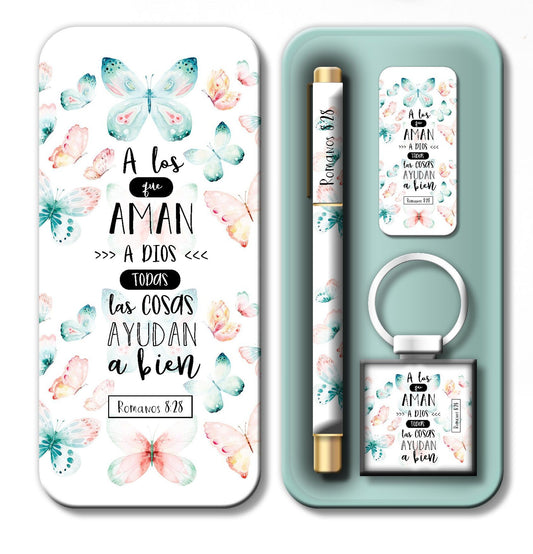 Set Bolígrafo, LLavero y Tarjeta - The Perfect Gift