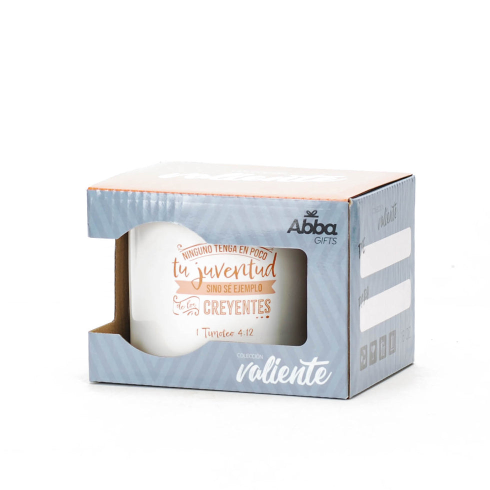 Taza colección Valiente – Ninguno Tenga en poco tu Juventud... - The Perfect Gift