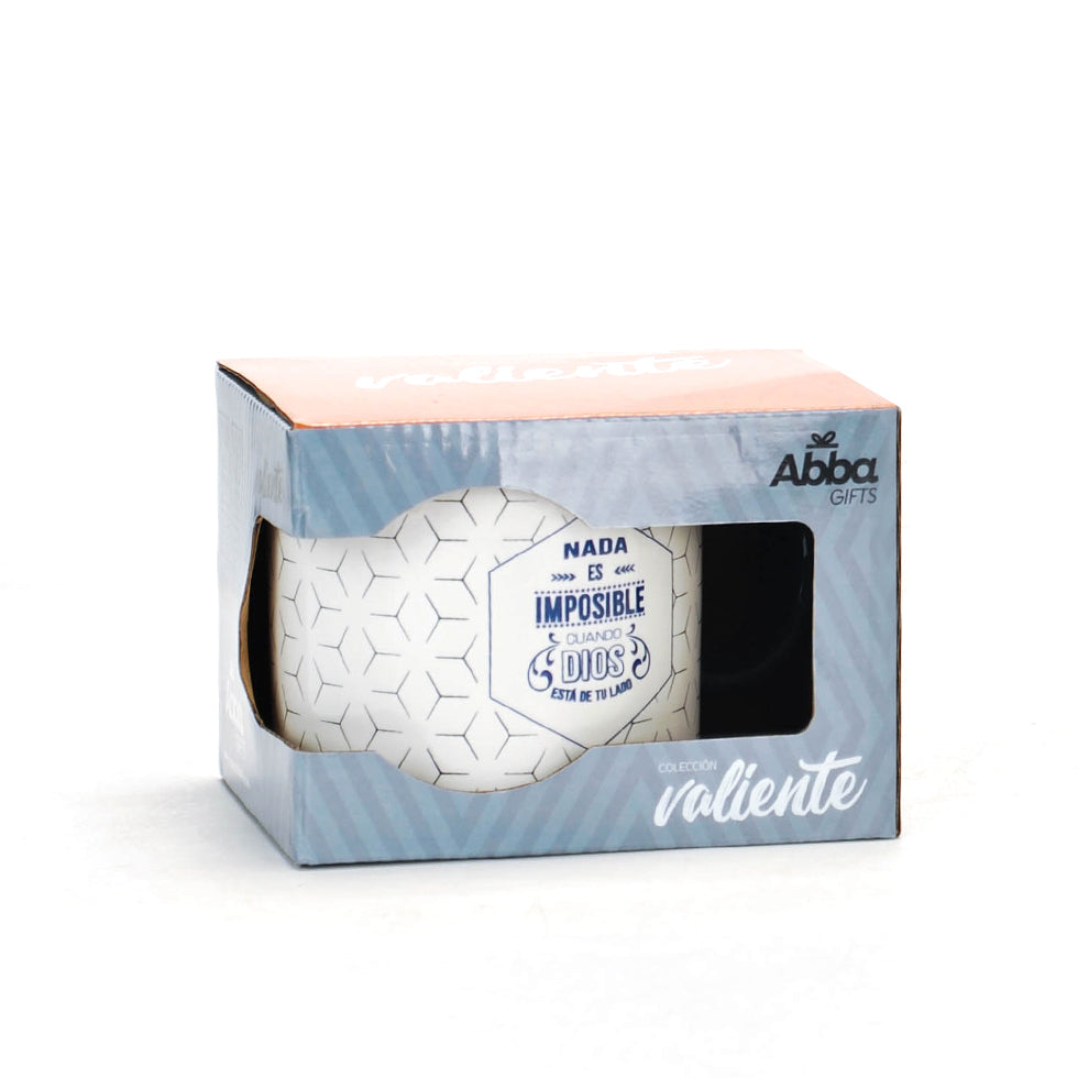 Taza colección Valiente – Nada es imposible para Dios - The Perfect Gift