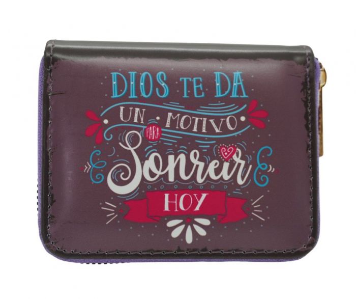 Billetera imitación piel. Dios te da un motivo - The Perfect Gift