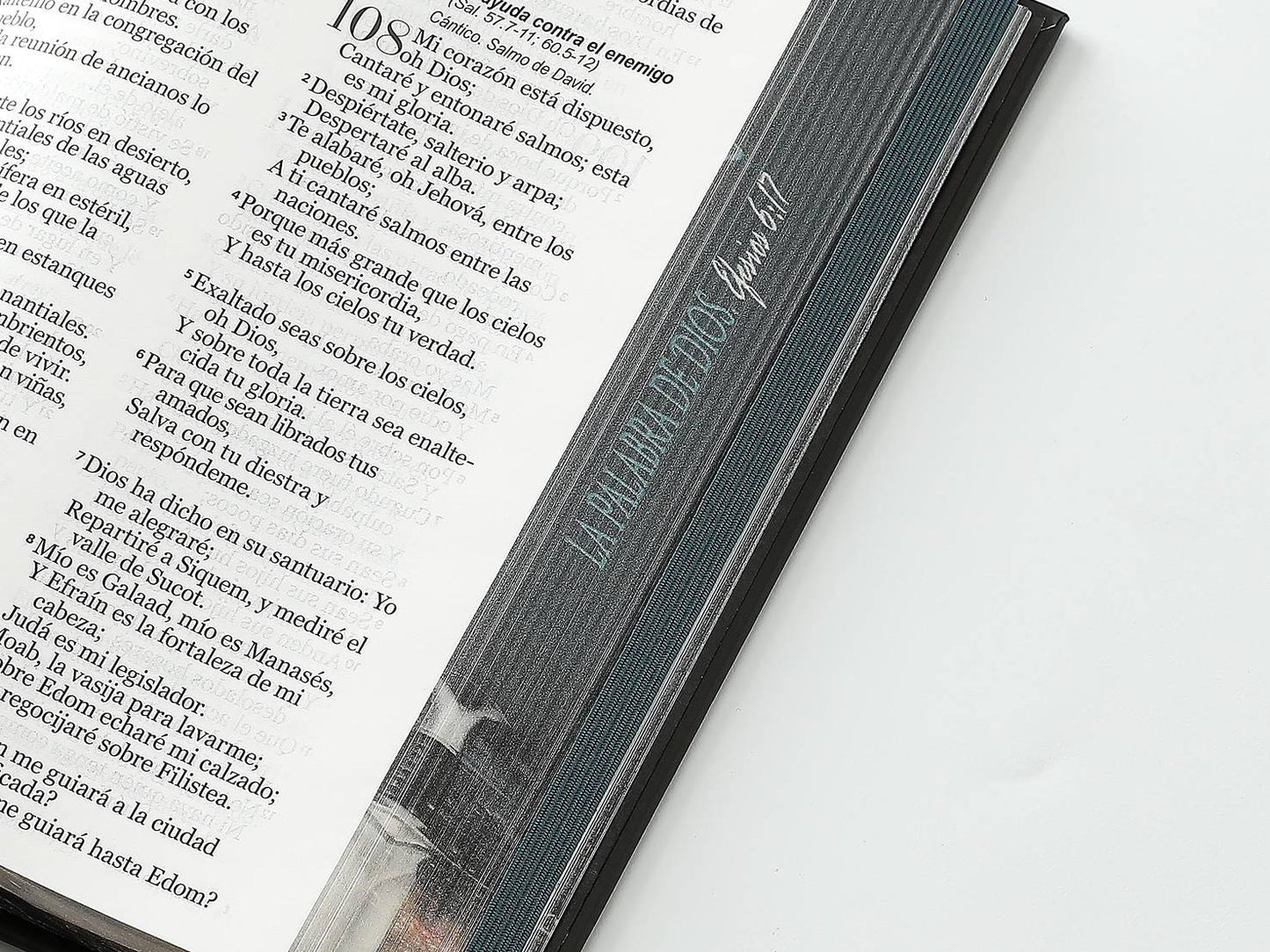 Biblia RVR60 Tamaño Manual Letra Grande Tapa dura con elástico: Espada - The Perfect Gift