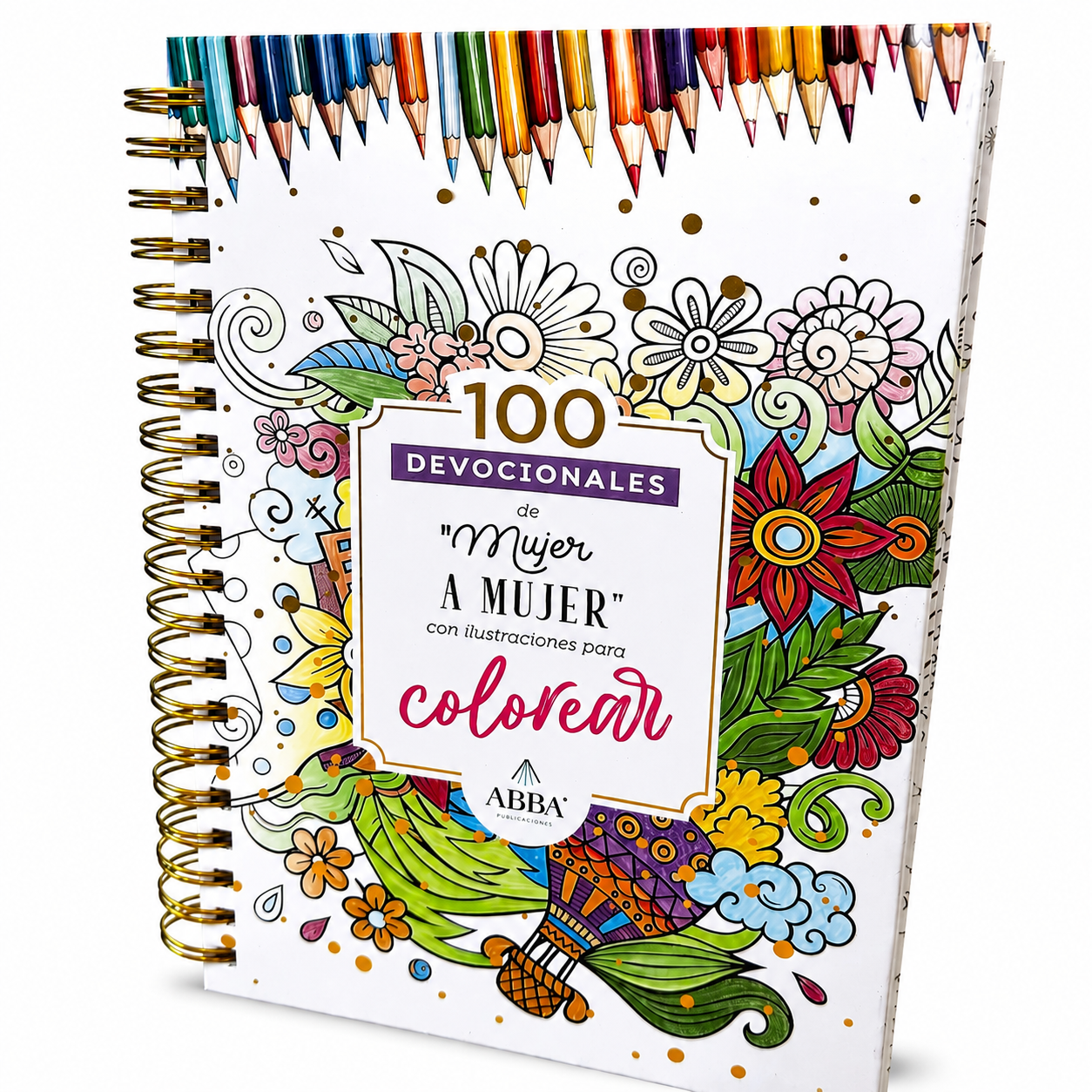100 devocionales para colorear: De Mujer a mujer