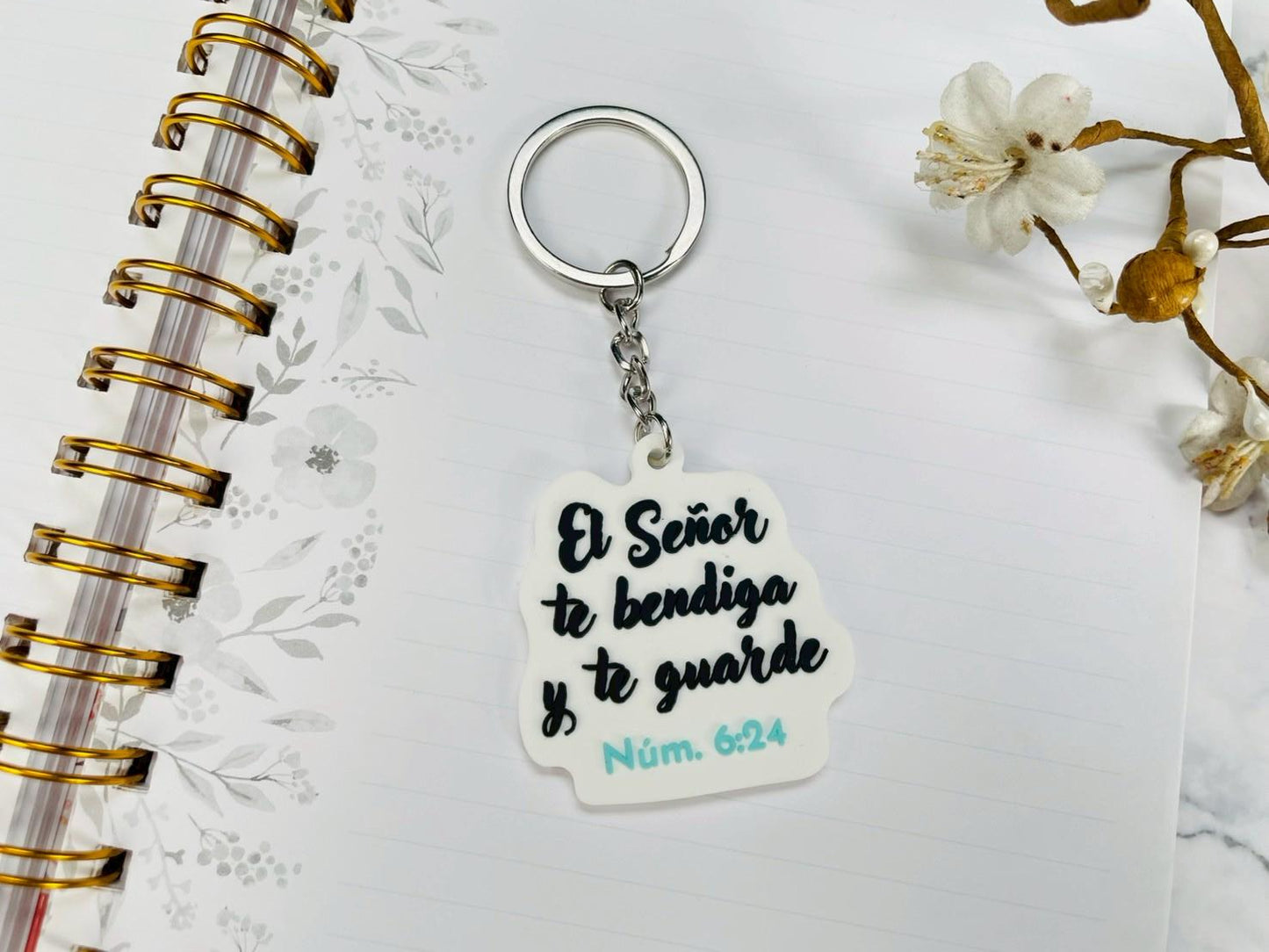 Llavero Caucho | El Señor te Bendiga y te Guarde - The Perfect Gift