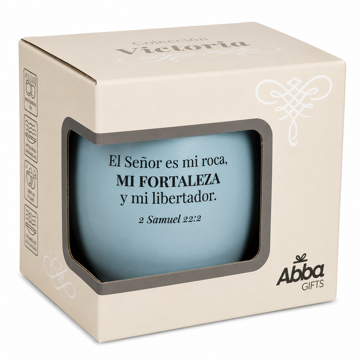 Taza Colección Victoria. El Señor es mi roca. 2 Samuel 22:2