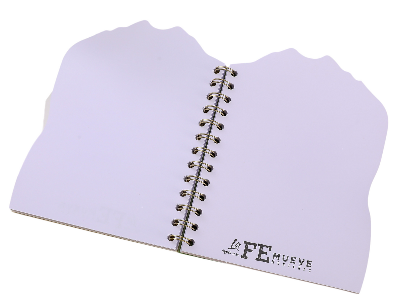 Libretas Anillada – Montañas - Mateo. 17:20 La Fe mueve montañas. - The Perfect Gift