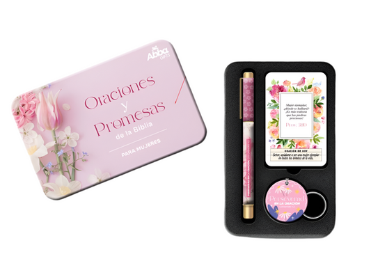 Set Bolígrafo, LLavero - Oracion y Promesas Para Mujeres - The Perfect Gift