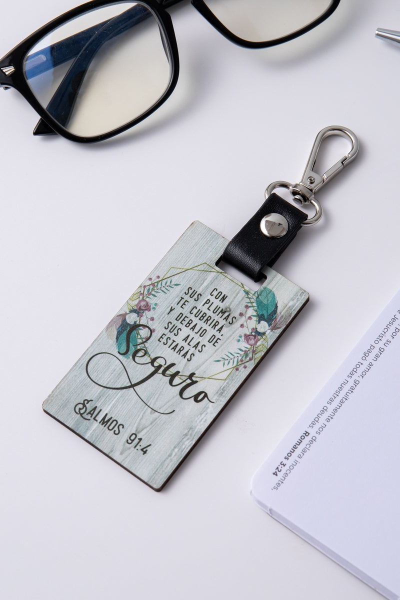 Llavero Madera - Con Sus Plumas - The Perfect Gift