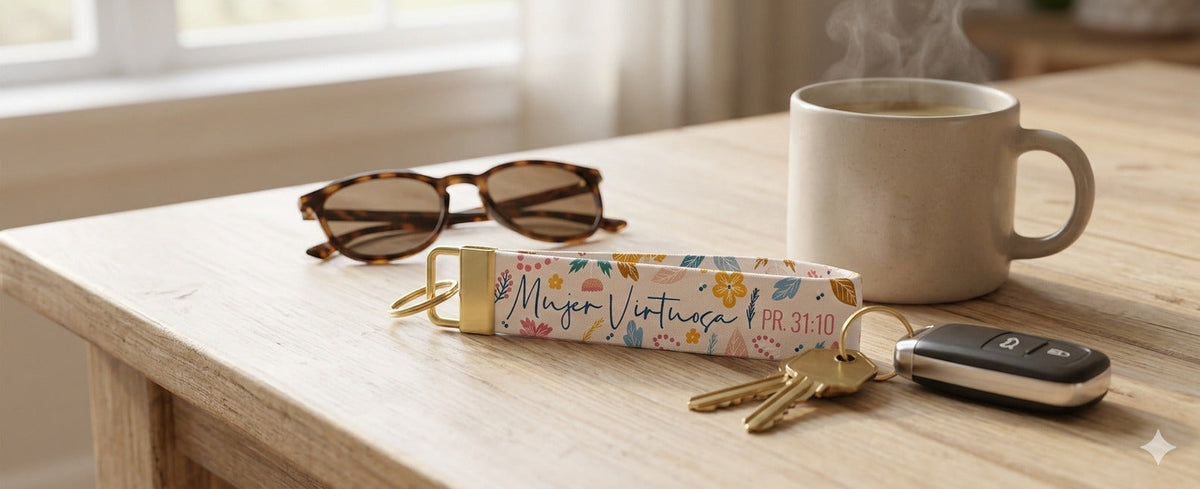 LLavero Pulsera - Mujer Virtuosa - The Perfect Gift