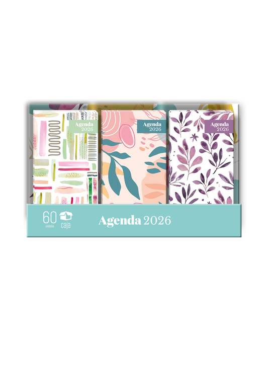 Display Agendas Pocket 2026 - 60 unidades - The Perfect Gift