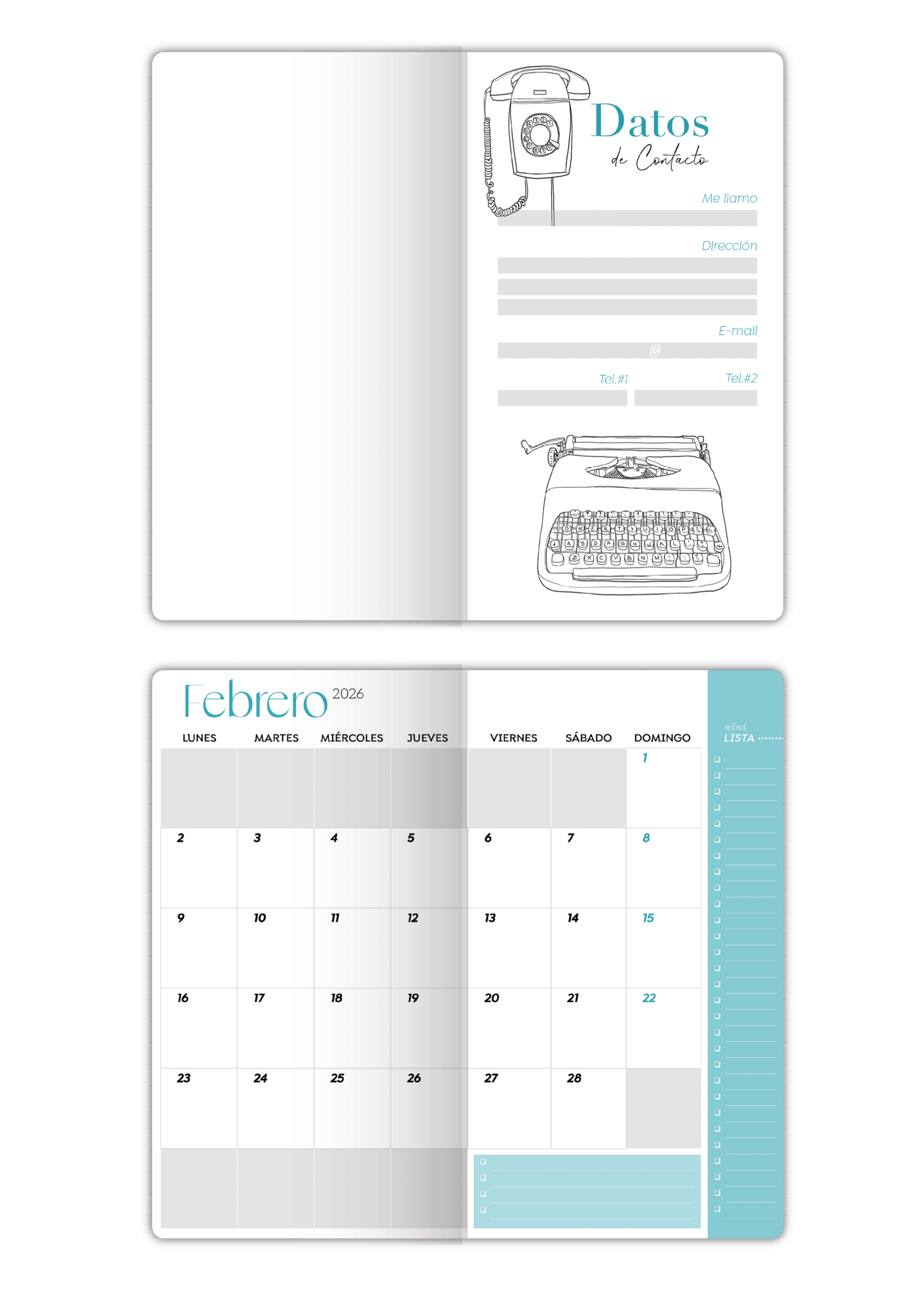 Display Agendas Pocket 2026 - 60 unidades - The Perfect Gift