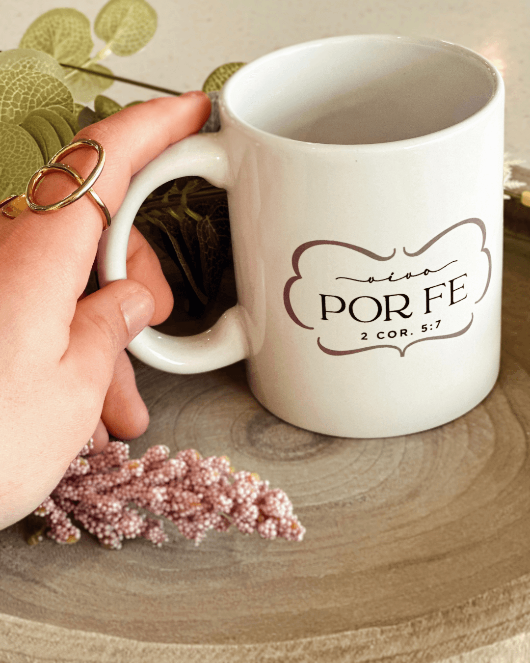 Vivo por fe | Taza Minimalista - The Perfect Gift