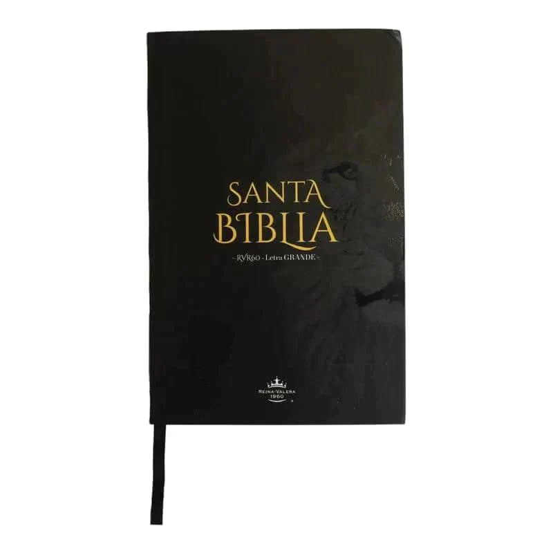 Biblia Reina Valera 1960 tamaño manual letra grande 12 puntos cubierta flex. Diseño León. - The Perfect Gift