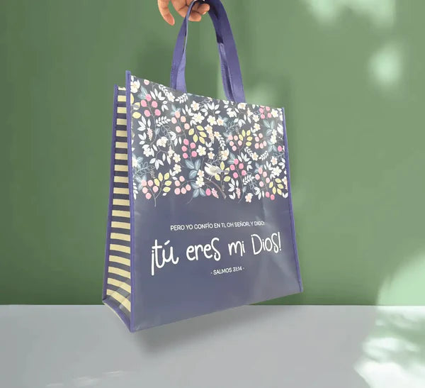 Bolsa Tote Bag Grande a Todo Color - Tú Eres Mi Dios - The Perfect Gift
