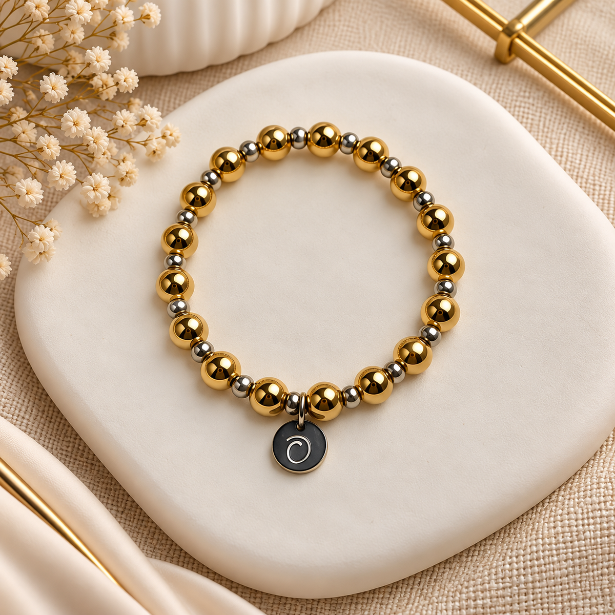 Pulsera Destellos Dorados