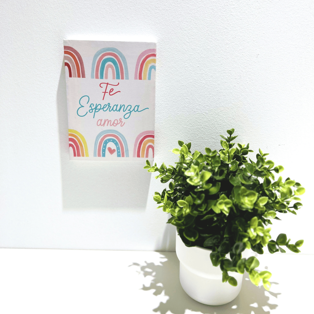 Mini Canva – Fe Esperanza Amor - The Perfect Gift
