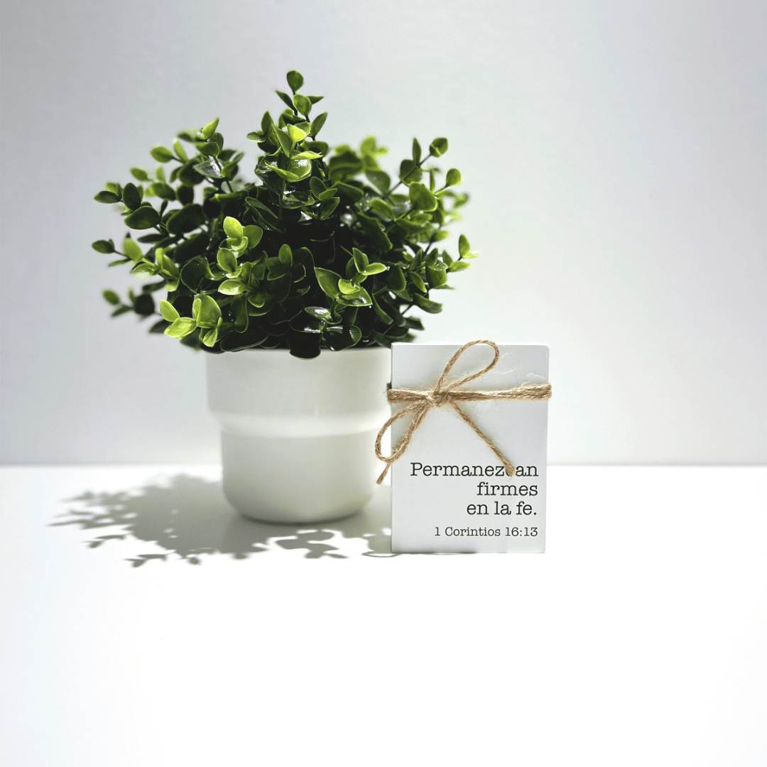 Bloque de madera – Permanezcan Firmes - The Perfect Gift