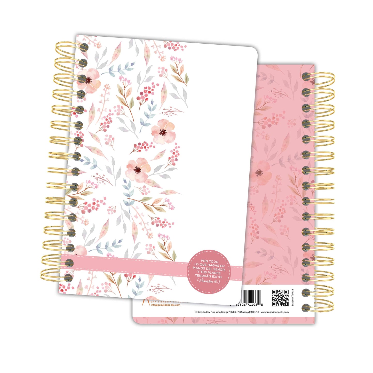 Journal Floral Todo Lo Que Hagas - The Perfect Gift