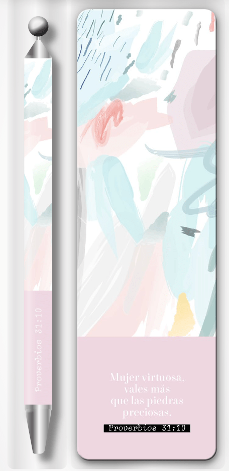 Mujer Virtuosa - Marcador y Bolígrafo - The Perfect Gift