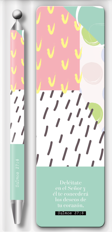 Deléitate en el Señor - Marcador y Bolígrafo - The Perfect Gift