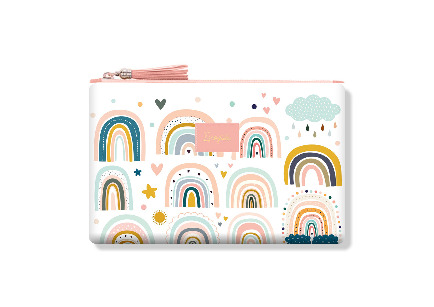 Zipper Pouch Pastel | Escogida | Arcoiris - The Perfect Gift