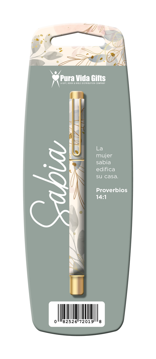 Bolígrafo | Sabia | Proverbios 14:1 - The Perfect Gift