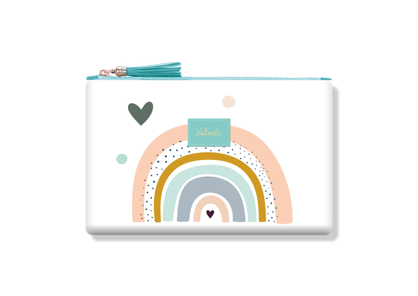 Zipper Pouch Pastel | Valiente | Arcoiris - The Perfect Gift