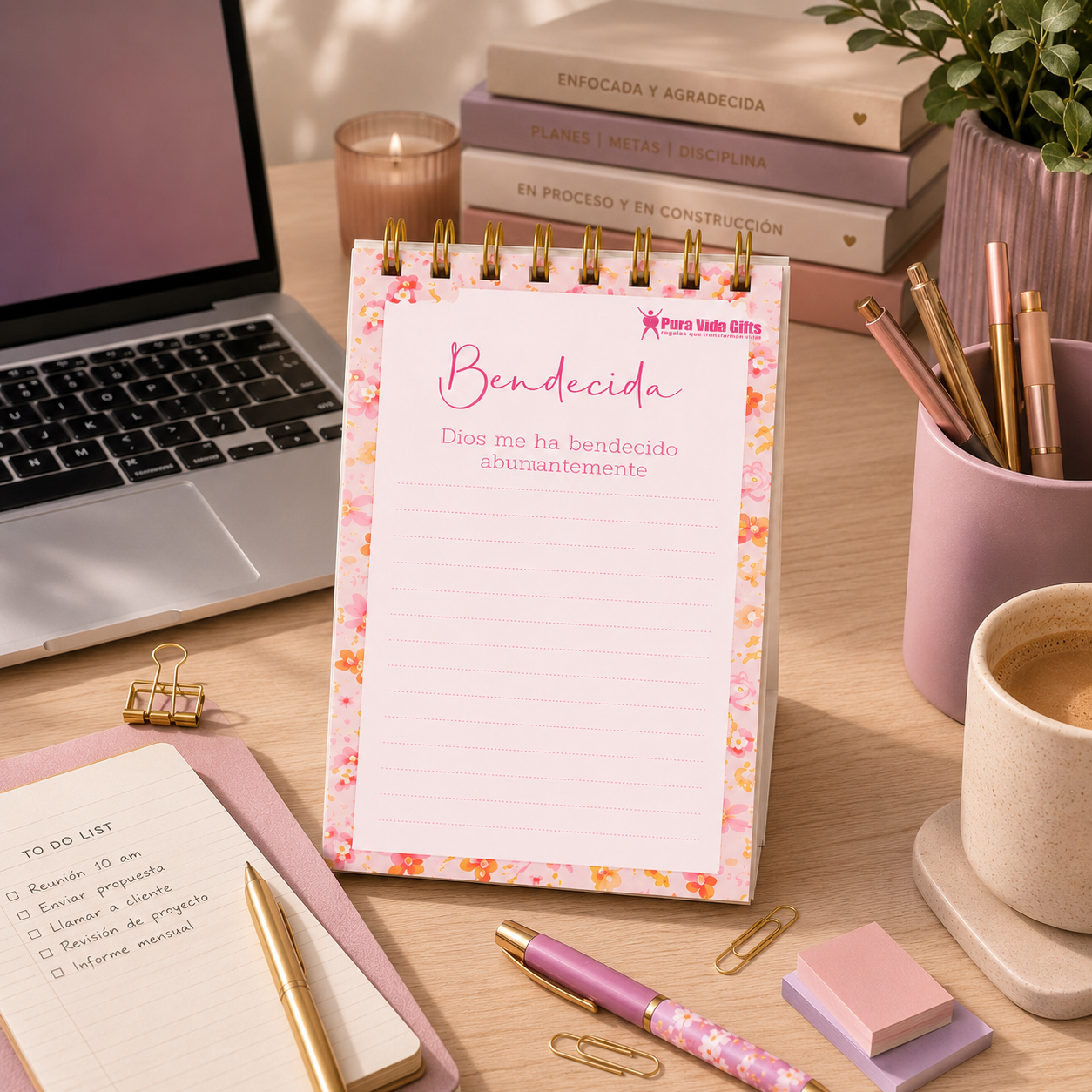 Notepad y Boligrafo