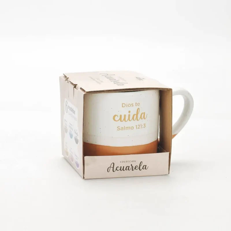 Taza Colección Acuarela - Dios te Cuida... - The Perfect Gift