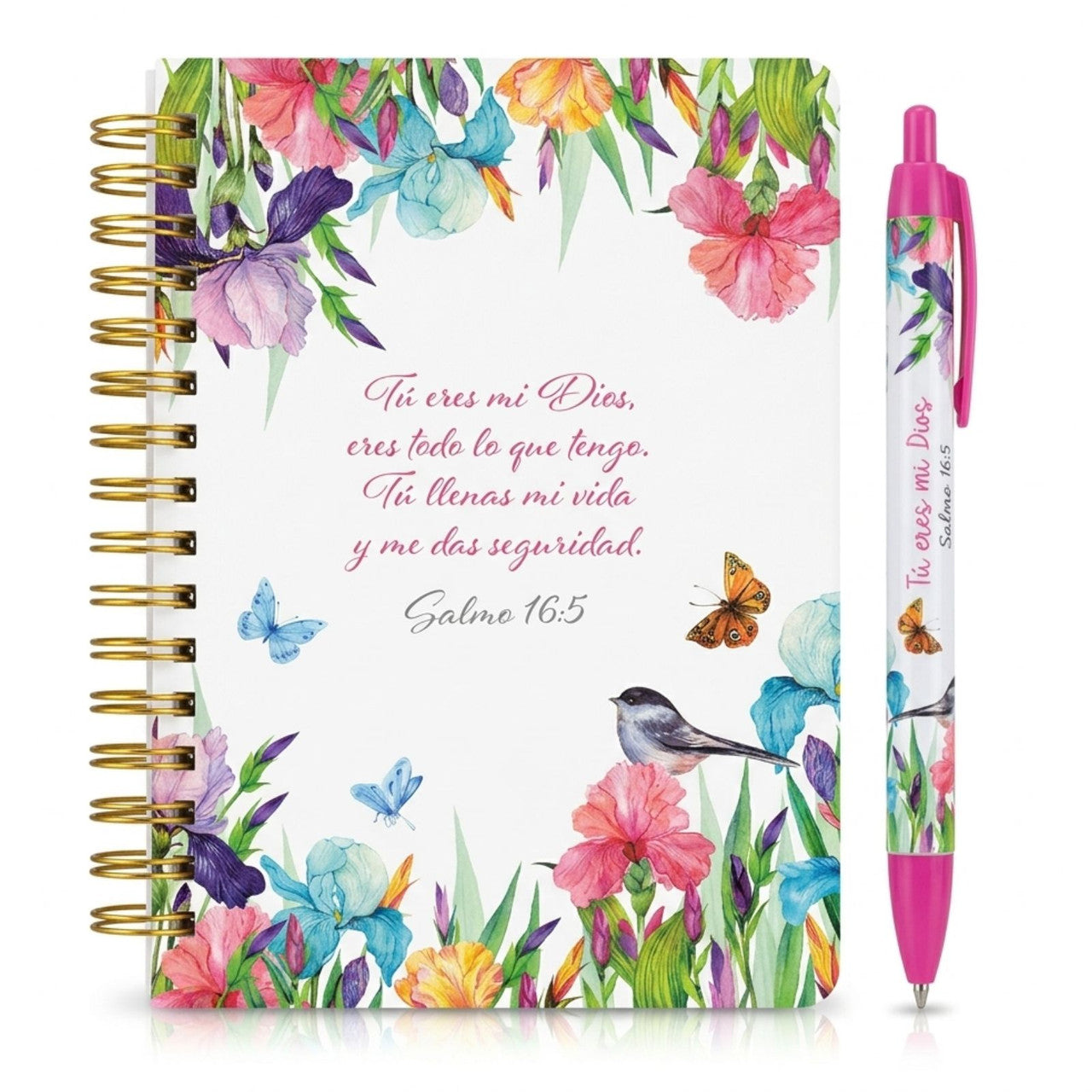 Pack libreta anillada con bolígrafo. Tú eres mi Dios - The Perfect Gift