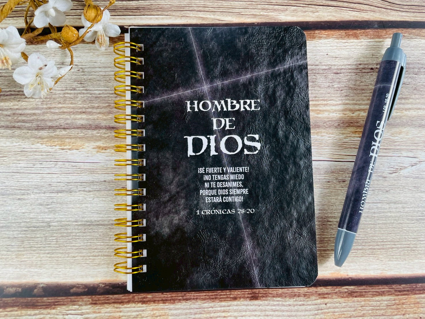 Pack Libreta anillada con bolígrafo. Hombre de Dios - The Perfect Gift
