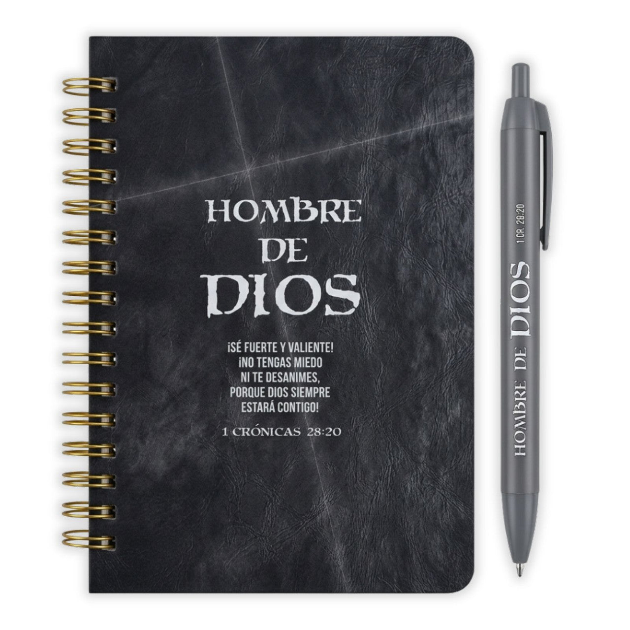 Pack Libreta anillada con bolígrafo. Hombre de Dios - The Perfect Gift