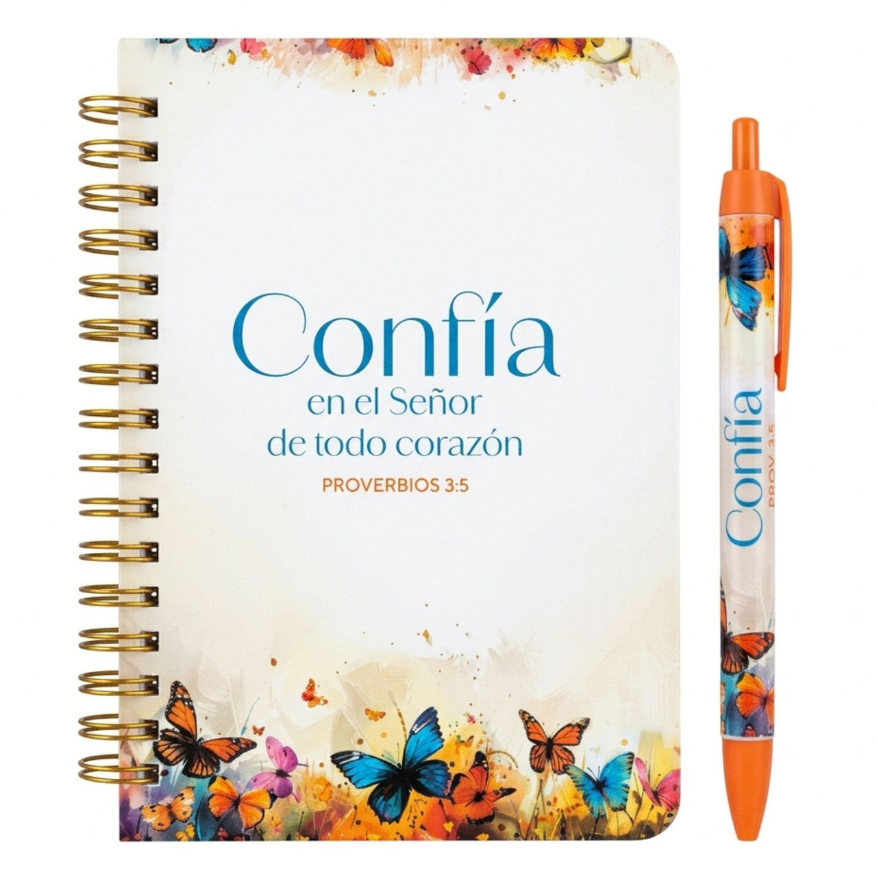 Pack Libreta anillada con bolígrafo. Confia - The Perfect Gift