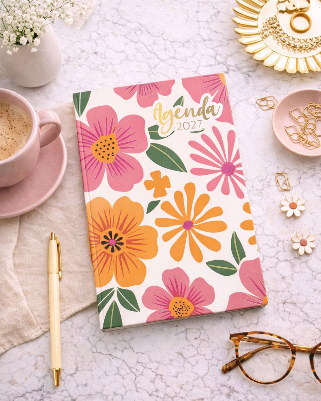 Agenda 2027 | Floral Tapa Dura - The Perfect Gift