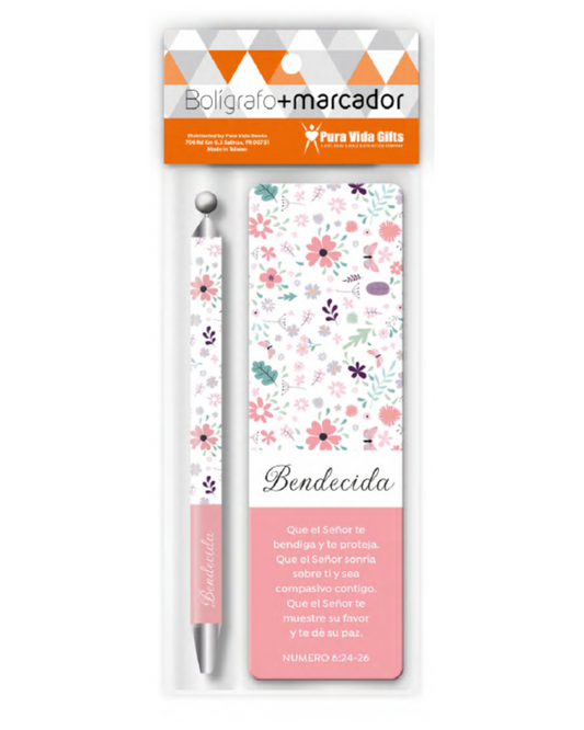 Marcador y Bolígrafo | Bendecida - The Perfect Gift