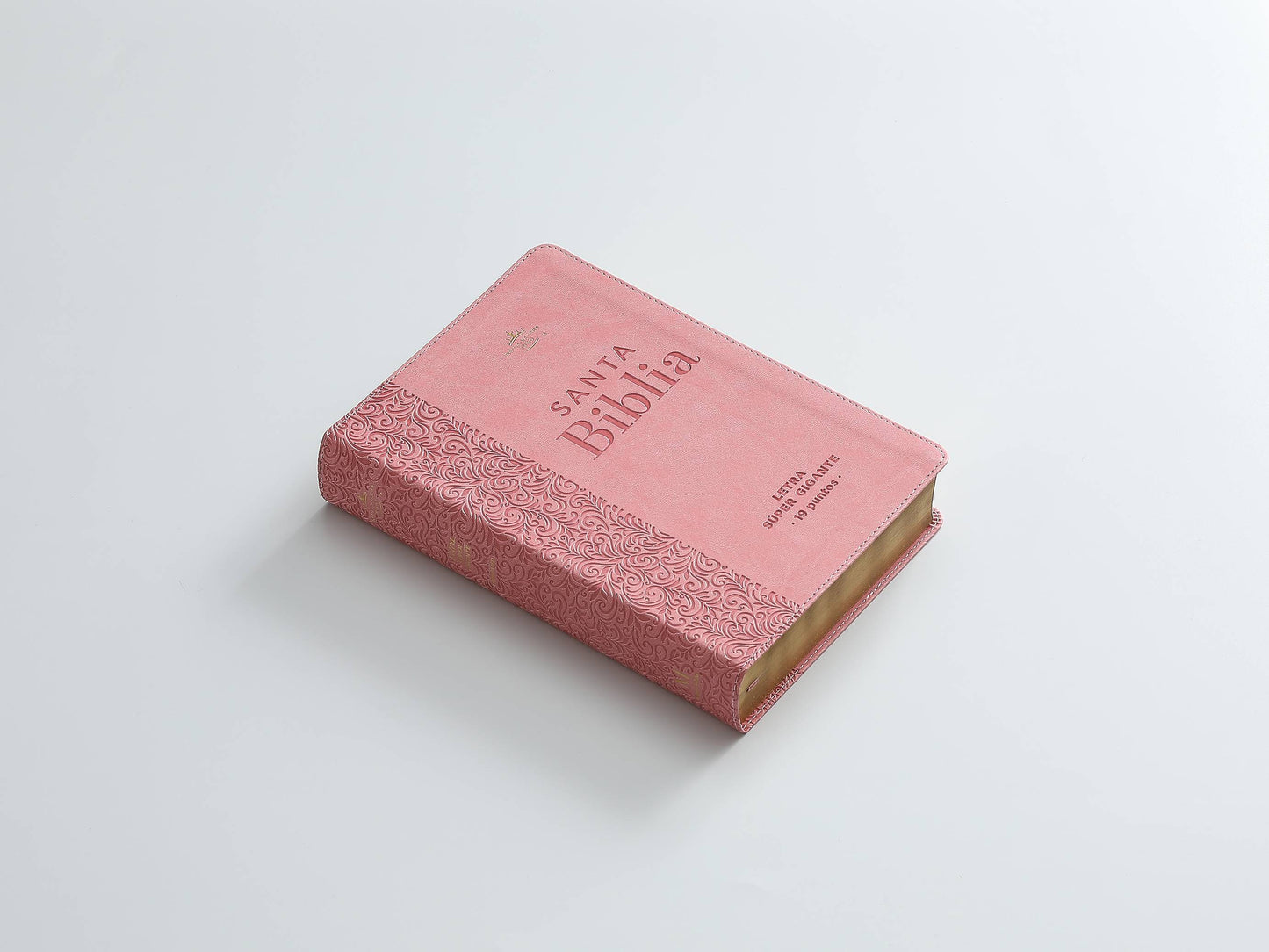 Biblia Rvr60 Rosa Floral letra Super  Gigante Letra 19 Puntos - The Perfect Gift