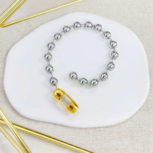 Pulsera de Esferas Plateadas - The Perfect Gift