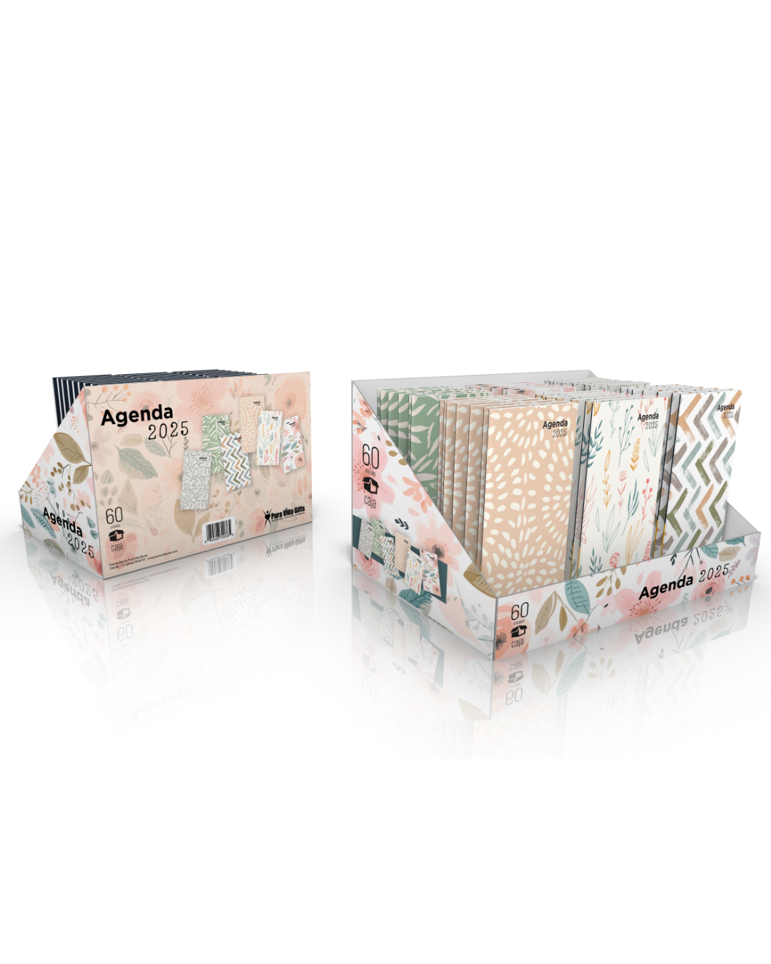 Agendas Pocket 2025 | Display de 60 - The Perfect Gift