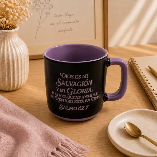 Taza Colección Luz en el camino. Dios es mi salvación