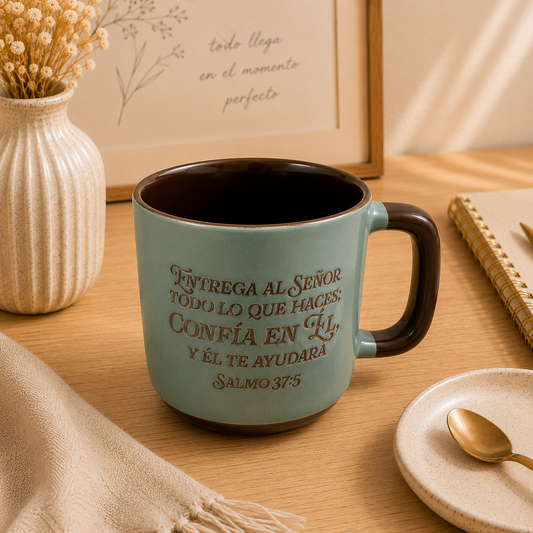 Taza Colección Luz en el camino. Entrega al Señor