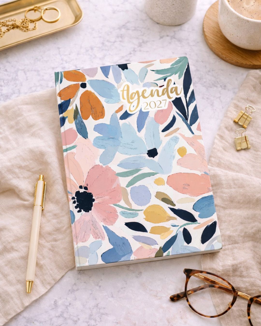 Agenda 2027 | Floral Pastel Piel - The Perfect Gift