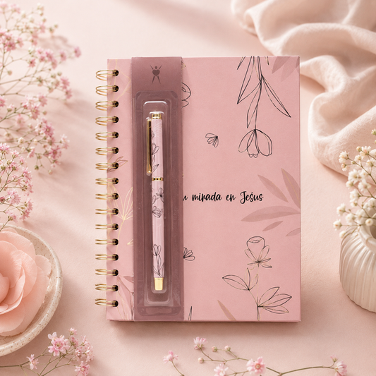 Set Journal & Bolígrafo | Pon tu mirada en Jesús