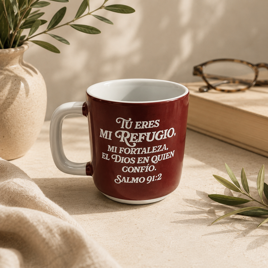 Taza Colección Luz en el camino. Tú eres mi refugio