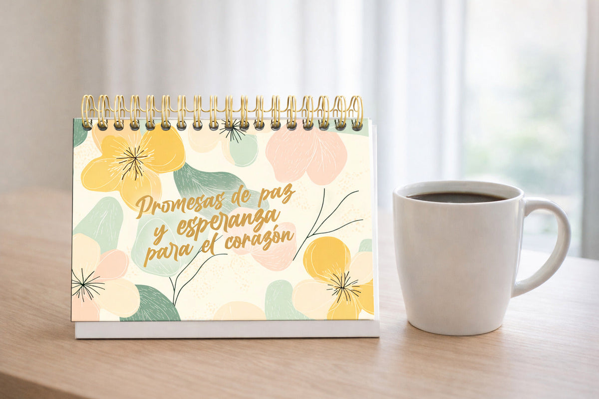 Calendario Perpetuo de mesa - Promesas de Paz y Esperanza - The Perfect Gift