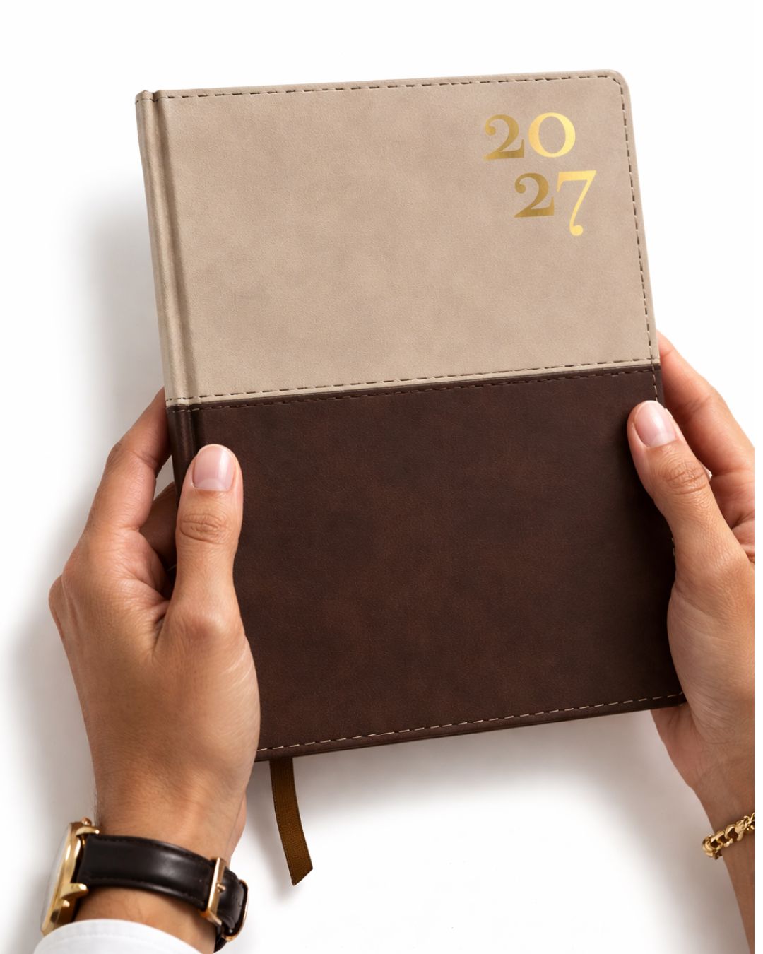 Agenda 2027 | Crema-Marrón Piel - The Perfect Gift