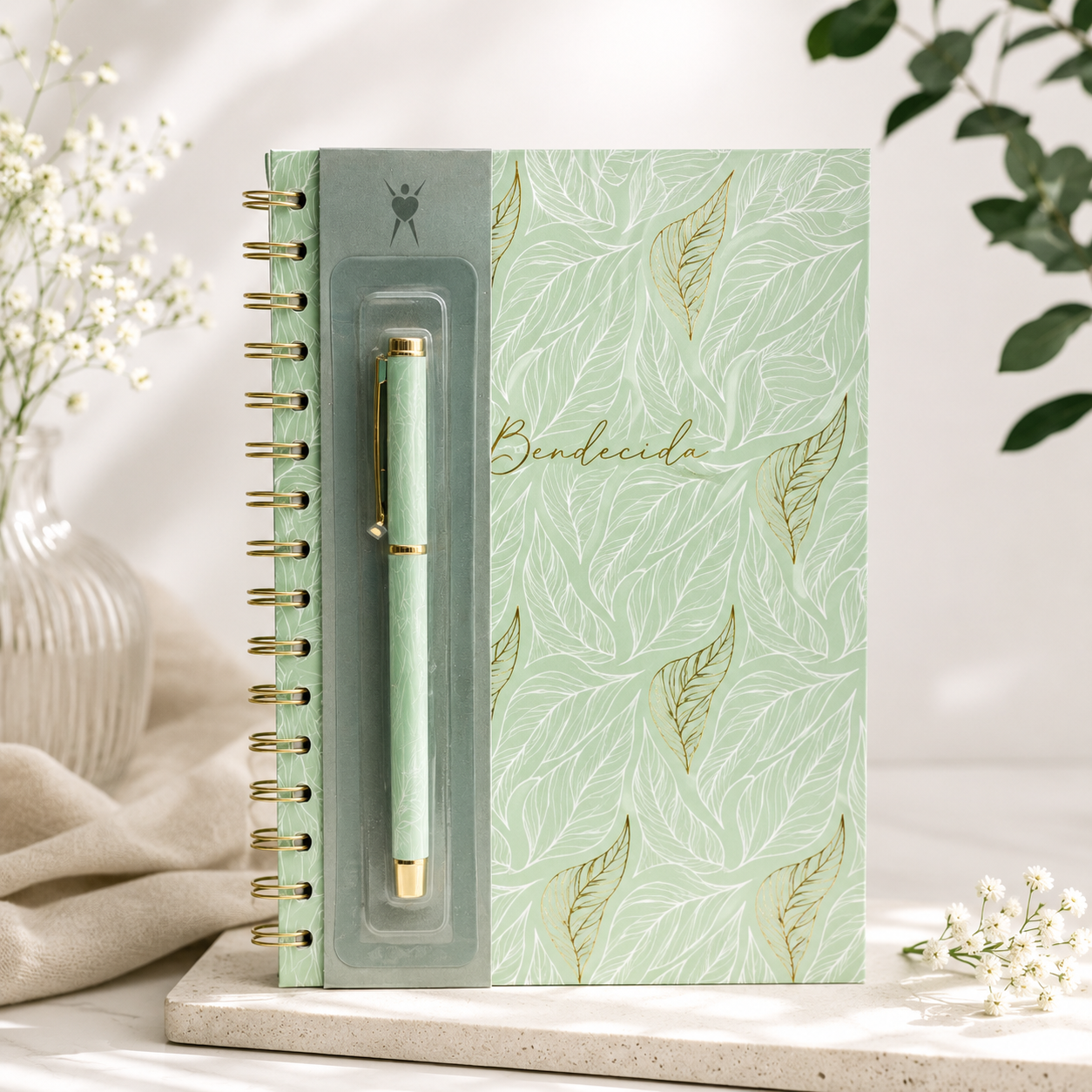 Set Journal & Bolígrafo | Bendecida - The Perfect Gift