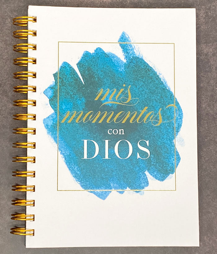 Libreta Devocional: Mis momentos con Dios - Elegancia Azul - The Perfect Gift